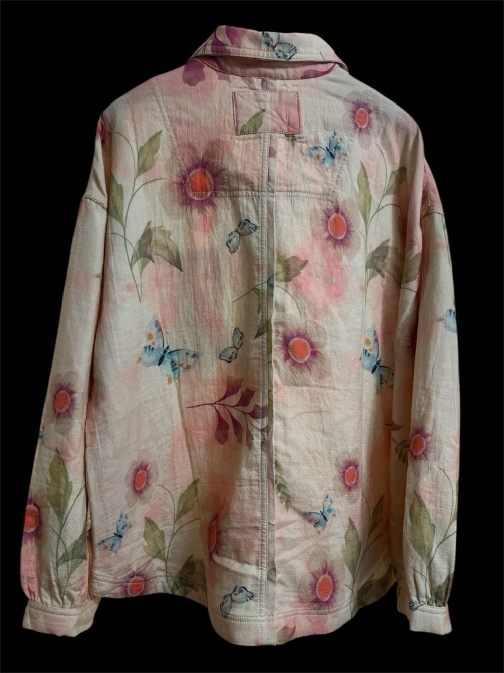 Free People We The Free Petina Garden Printed Button Down SIZE L NWOT - Picture 4 of 6